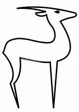 Antilope Purge Maternelle sketch template