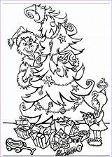 Grinch Tree Noël Coloriages Sapin Stole Décoré Tulamama Justcolor Dreamworks Siluetas sketch template