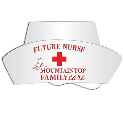 paper nurses hat show  logo
