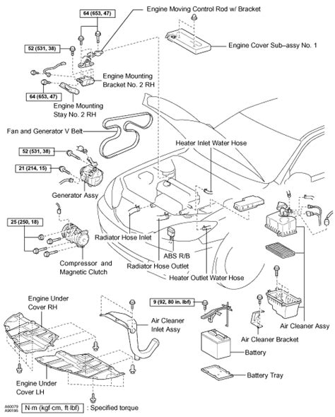 engine toyota camry parts diagram