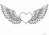 Angel Coloring Pages Wings Printable Female Cool2bkids Kids Template sketch template