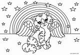 Frank Unicorn Gattino Katzen Katze Chaton Malvorlagen Ausmalbild Ciel Cool2bkids Wonder sketch template