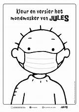 Ziek Knutselen Peuters Peuter Mondmasker Skice Uitprinten Downloaden sketch template