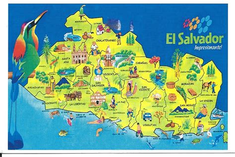el salvador tourism map