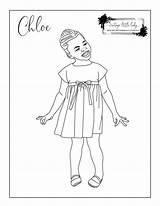 Chloe Coloring Model Freebies Pages sketch template