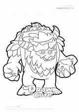 Yeti Clans Brawl Draw Kolorowanka Drawitcute sketch template