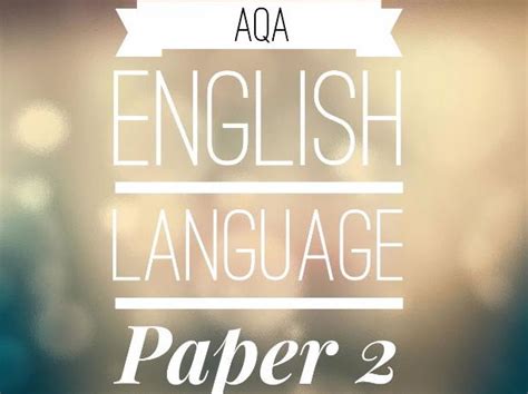 aqa language paper  teaching resources