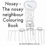 Nosey Neighbour sketch template