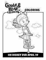 Goldie Bear Disneyjunior Activity Sheets Coloring sketch template