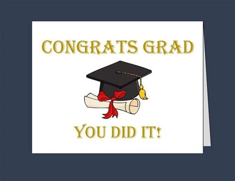 printable graduation card    printable custom