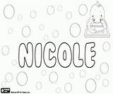Name Nicole Coloring Hana Bianca Pages Girl Many Feminine Names Ronja Languages Printable Oncoloring Unisex Italian sketch template