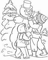 Winter Coloring Pages Wonderland Printable Getcolorings sketch template
