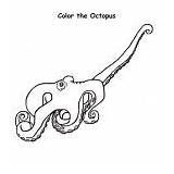 Octopus Coloring Outline Offering Hand His sketch template