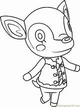 Animal Crossing Coloring Fauna Pages Kids Coloringpages101 Online Printable sketch template