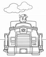 Coloring Patrol Paw Rocky Truck Vehicle Print Sheet Color sketch template