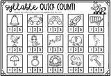 Worksheets Clap Count Syllable Sort Match Including Colour Color Preview sketch template