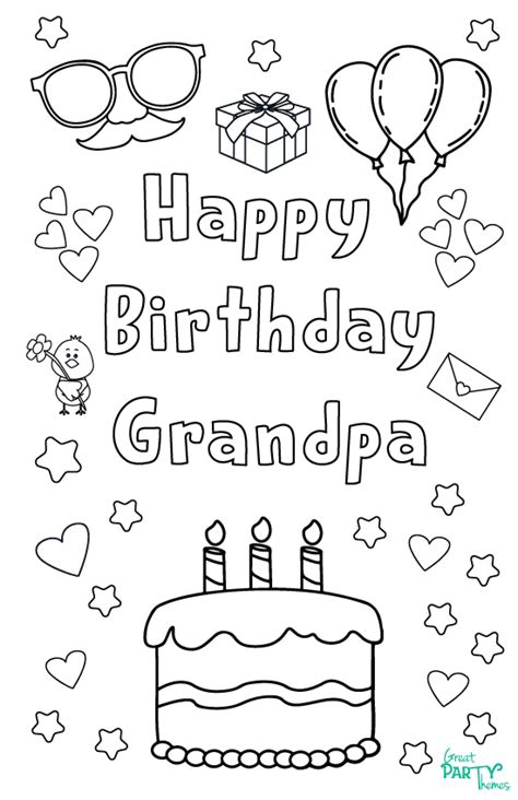 printable birthday cards  grandpa