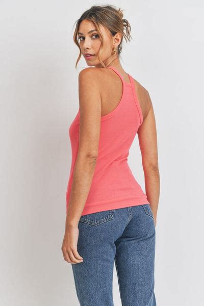 Jessie Coral Racerback Ribbed Tank – Adelynes Boutique And Ts