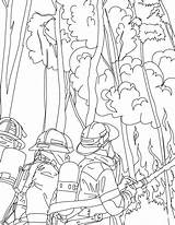 Coloring Pages Firefighter Fire Kids Fireman Printable Forest Fighting Firemen Drawing Color Book Sheets Google Momjunction Firefighters Tree Print Adult sketch template