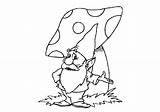 Gnome Coloring Pages Gnomes Colouring Clip Garden Gif Drawings Drawing Line Mushroom Popular Sheet sketch template
