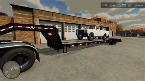 ft pj gooseneck trailer converted  fs farming simulator  mod fs mod