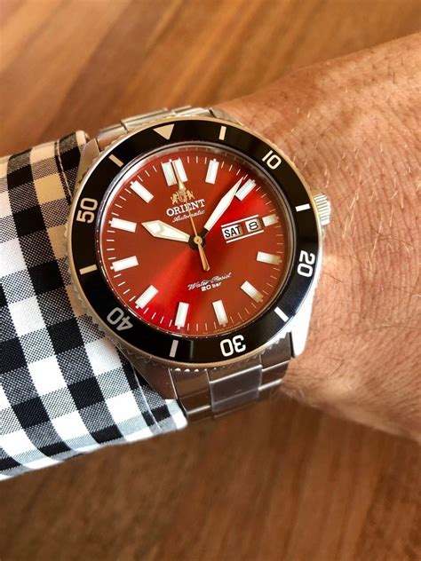 Orient Kanno Diver Watch For Men Ra Aa0915r19b Red Dial New With Tags