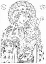 Orthodox Ikonen Madonna Colorat Byzantinische Ortodoxo Stained Fise Icone Artă Miniaturi Picturi Ortodosse Seleccionar Wybierz Tablicę sketch template