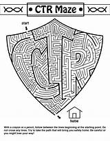 Ctr Lds Coloring Maze Printable Template sketch template
