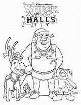 Shrek Coloring Pages Christmas Printable Cartoon Kids Clipart Characters Babies Family Disney Print Library Clip Books Loading Popular sketch template