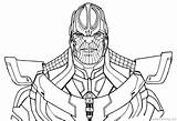 Thanos Coloring Pages Avengers Printable Drawing Infinity War Line Fortnite Kids Print End Game Marvel Color Colorpages Bettercoloring sketch template