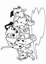 101 Coloring Dalmatians Pages Kids Fun Book Van sketch template