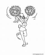 Coloring4free Cheering sketch template