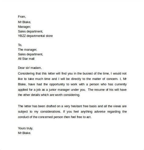 letter  good conduct template  template
