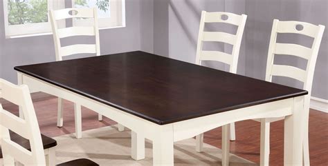 liliana  piece white  walnut dining table set stopbedrooms