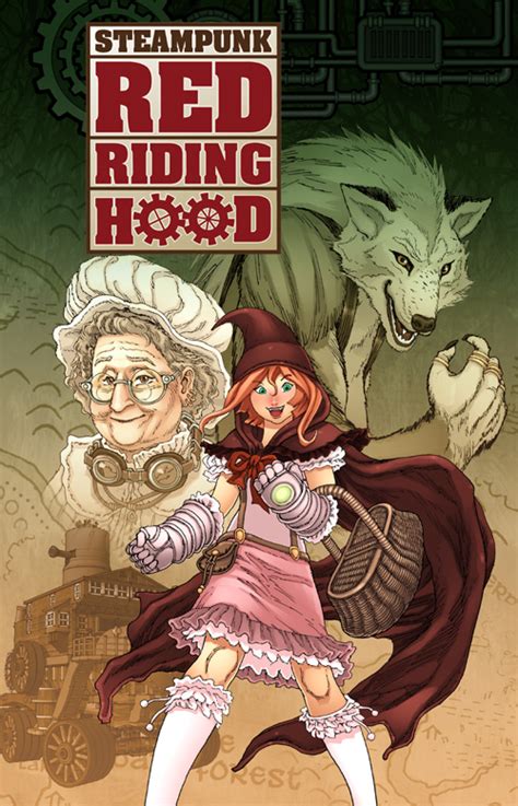 steampunk red riding hood cover by rodespinosa on deviantart