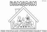 Ramadan Pillars sketch template