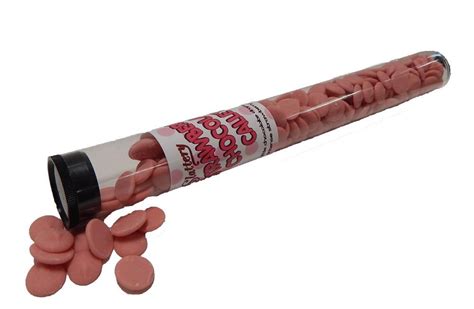 strawberry chocolate callets tube