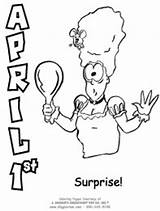 April Coloring Fools Pages Surprise Giggletimetoys sketch template