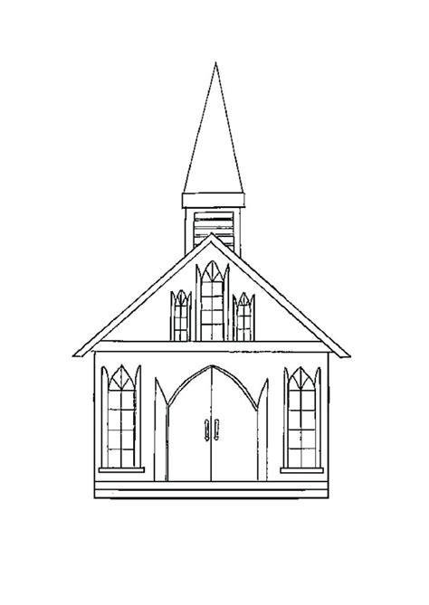 churches coloring pages learny kids