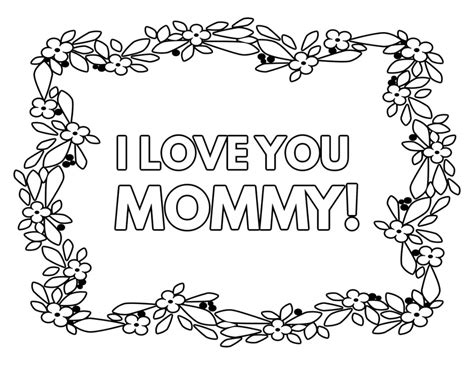 love  mom coloring pages printable