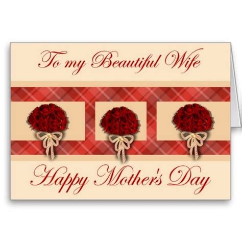 happy mothers day  wife  husband card zazzlecom mothers day