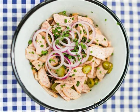 bavarian sausage salad brauerei spezialitaeten brauen