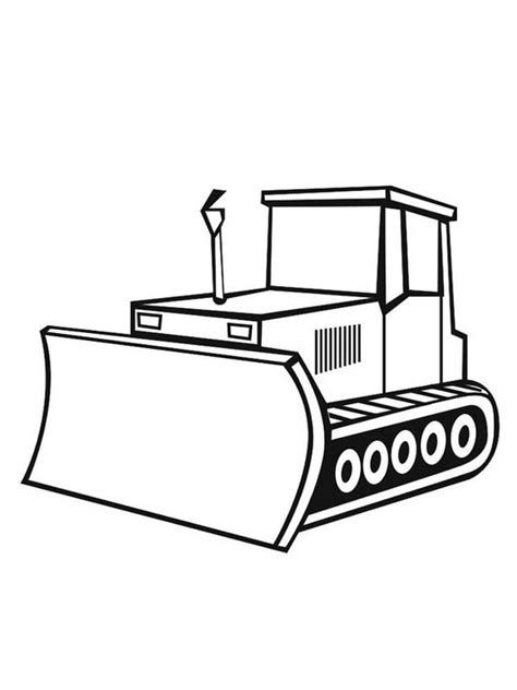 bulldozer printable coloring page  printable coloring pages  kids