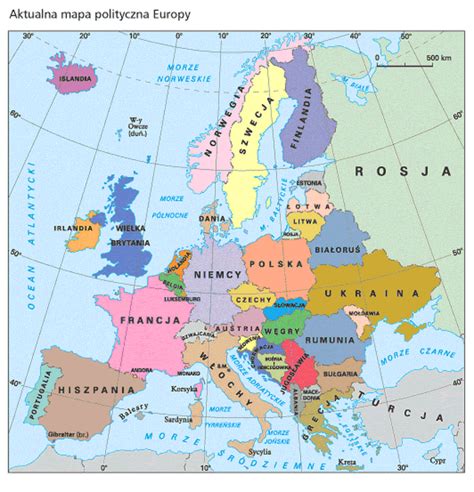learning polish map of europe in polish maps on the web
