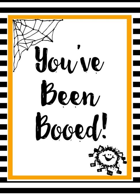 youve  booed printable
