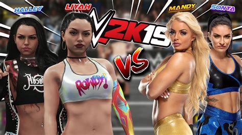 Lee And Hay Vs Mandy Rose And Sonya Deville Wwe 2k19 Tag