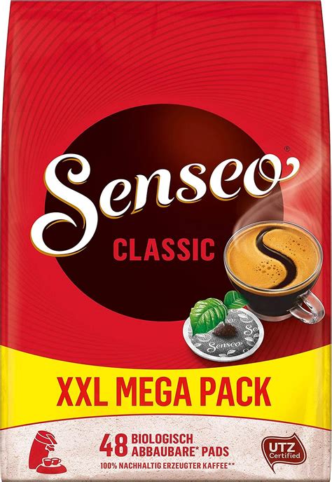 senseo coffee pads classic intensive  full bodied flavour ground  roasted  pods