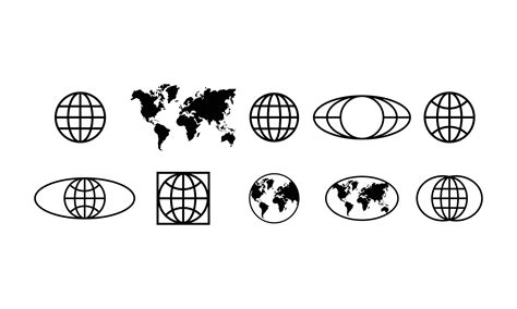 world map logo vector art icons  graphics