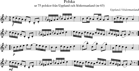 folkwiki musik polska ur  polskor fran uppland och soedermanland nr