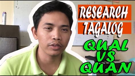 research tagalog qualitative  quantitative youtube